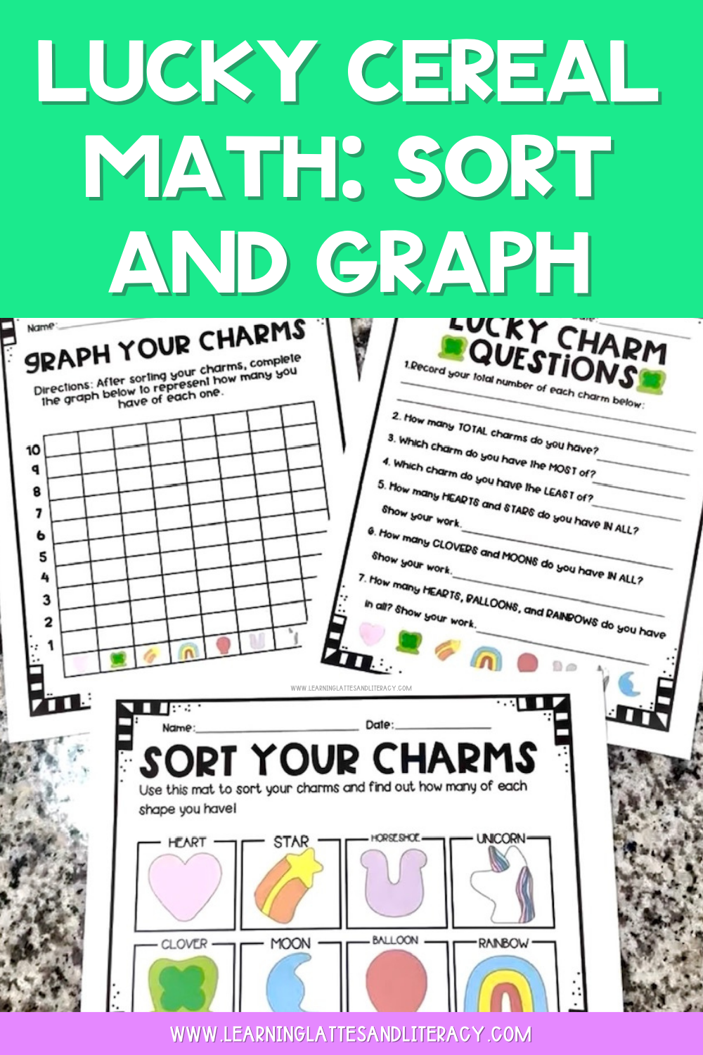 Lucky Charm Math Activity: Sorting and Graphing Cereal for St. Patrick ...
